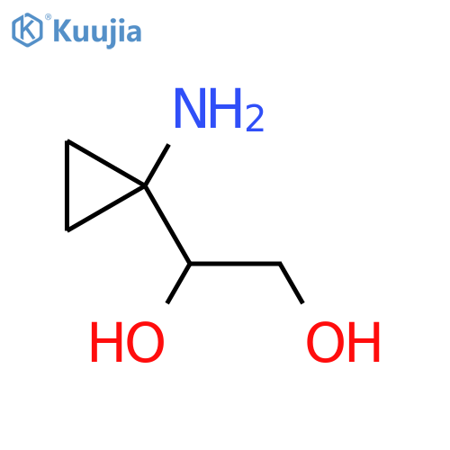 1-(1-Aminocyclopropyl)ethane-1,2-diol structure