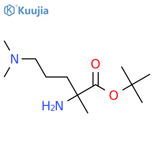 Tert-butyl 2-amino-5-(dimethylamino)-2-methylpentanoate structure