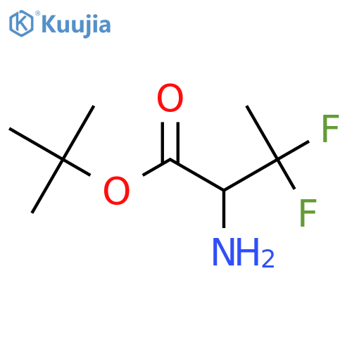 Tert-butyl 2-amino-3,3-difluorobutanoate structure
