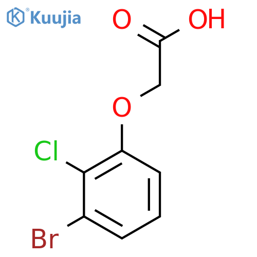 2-(3-Bromo-2-chlorophenoxy)acetic acid structure