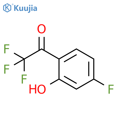 2,2,2-Trifluoro-1-(4-fluoro-2-hydroxy-phenyl)-ethanone structure