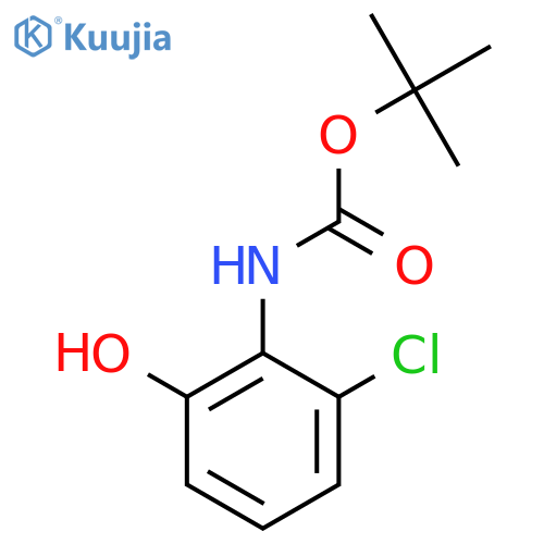 tert-butyl N-(2-chloro-6-hydroxyphenyl)carbamate structure
