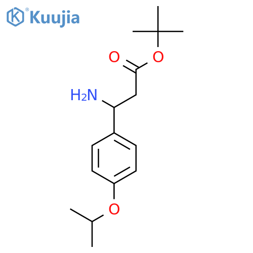 tert-butyl 3-amino-3-4-(propan-2-yloxy)phenylpropanoate structure