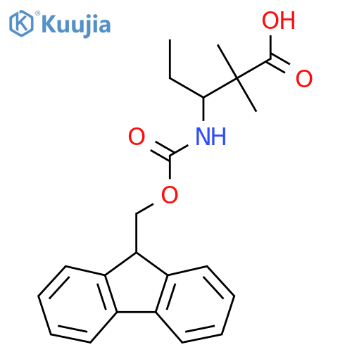 3-(9H-Fluoren-9-ylmethoxycarbonylamino)-2,2-dimethylpentanoic acid structure