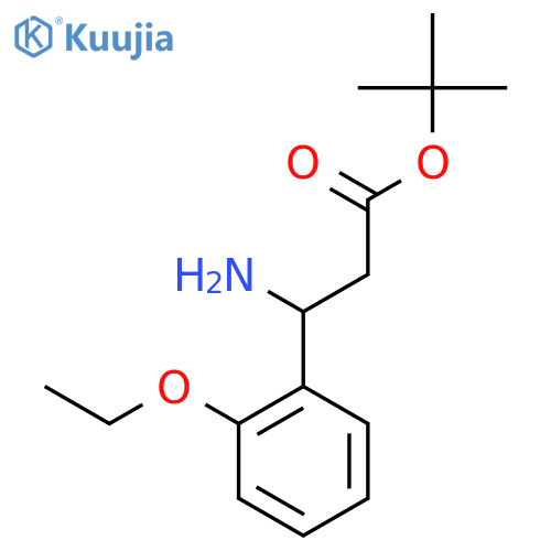 Tert-butyl 3-amino-3-(2-ethoxyphenyl)propanoate structure