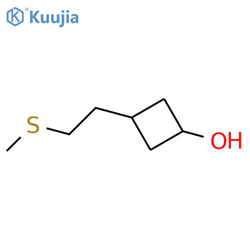 3-(2-Methylsulfanylethyl)cyclobutan-1-ol structure