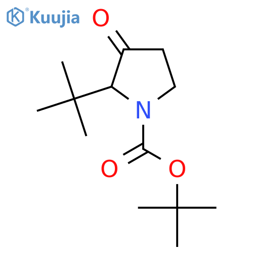 Tert-butyl 2-tert-butyl-3-oxopyrrolidine-1-carboxylate structure