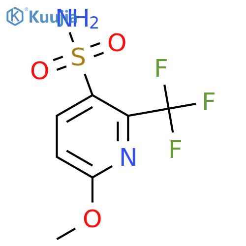 6-Methoxy-2-(trifluoromethyl)pyridine-3-sulfonamide structure