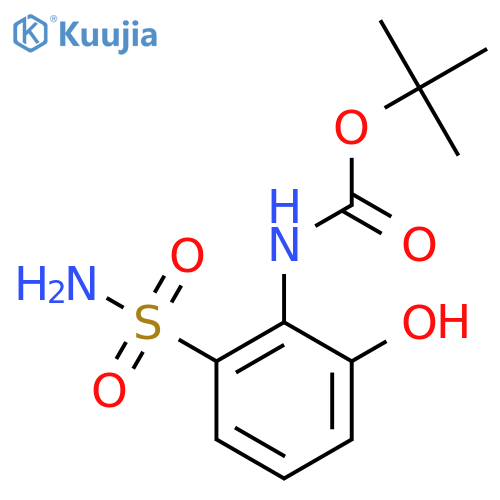 tert-butyl N-(2-hydroxy-6-sulfamoylphenyl)carbamate structure