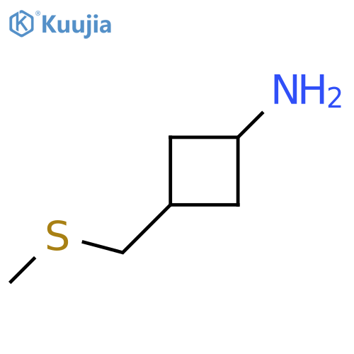 3-[(Methylsulfanyl)methyl]cyclobutan-1-amine structure