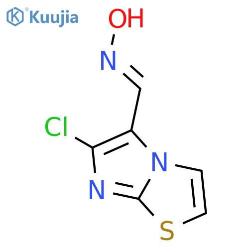 Imidazo[2,1-b]thiazole-5-carboxaldehyde,6-chloro-, oxime structure