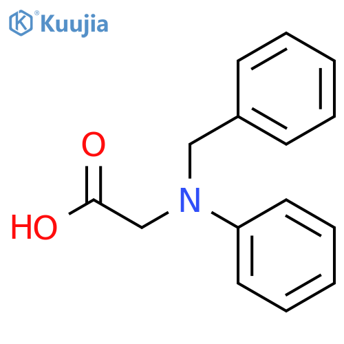 2-Benzyl(phenyl)aminoacetic acid structure