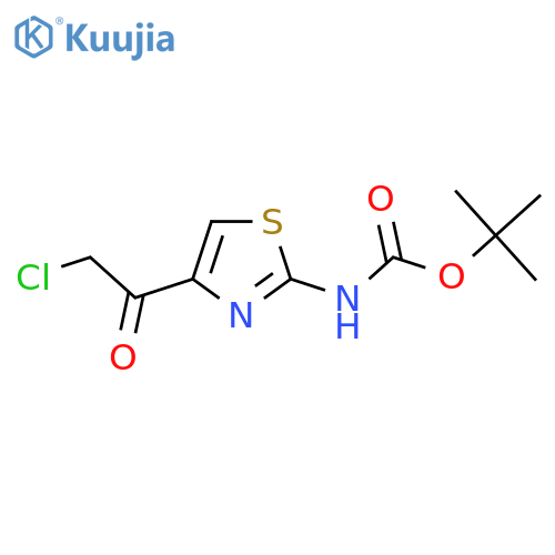 tert-butyl N-[4-(2-chloroacetyl)-1,3-thiazol-2-yl]carbamate structure