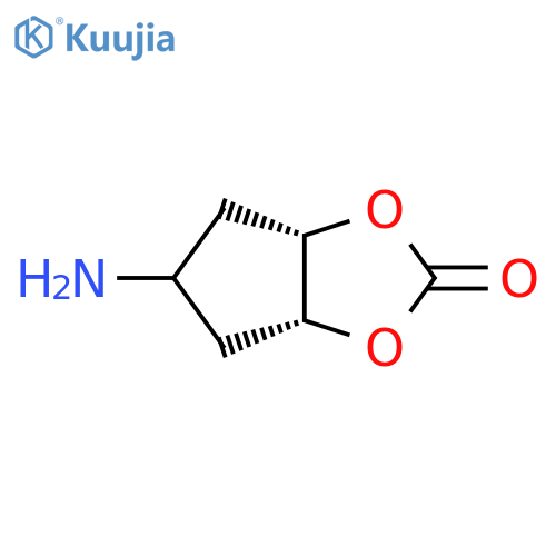(3aR,6aS)-5-amino-hexahydrocyclopenta[d][1,3]dioxol-2-one structure