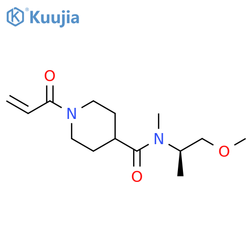 N-(2R)-1-methoxypropan-2-yl-N-methyl-1-(prop-2-enoyl)piperidine-4-carboxamide structure