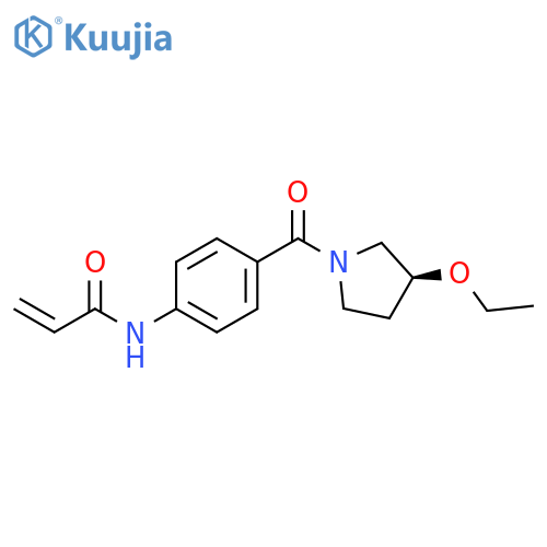 N-[4-[[(3S)-3-Ethoxy-1-pyrrolidinyl]carbonyl]phenyl]-2-propenamide structure