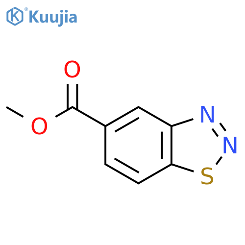 Methyl 1,2,3-benzothiadiazole-5-carboxylate structure