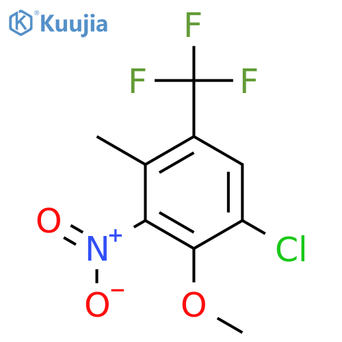 5-Chloro-4-methoxy-2-methyl-3-nitrobenzotrifluoride structure