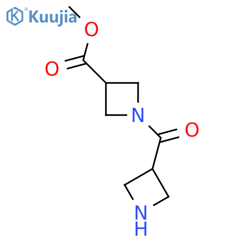 Methyl 1-(azetidine-3-carbonyl)azetidine-3-carboxylate structure