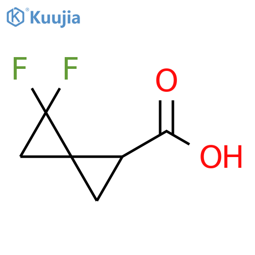 Spiro[2.2]pentane-1-carboxylic acid, 4,4-difluoro- structure