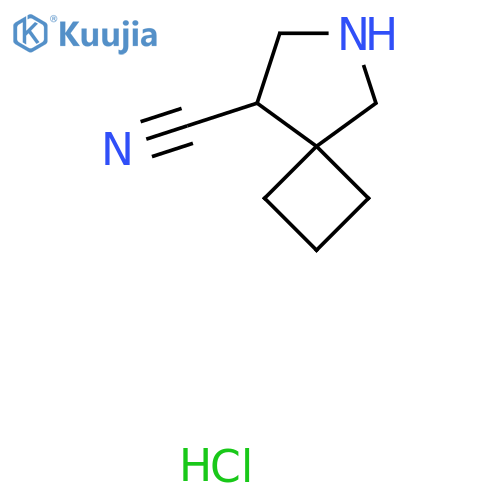 6-Azaspiro[3.4]octane-8-carbonitrile;hydrochloride structure