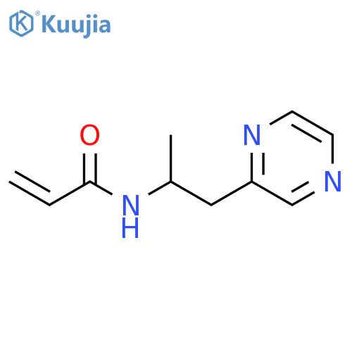 N-[1-Methyl-2-(2-pyrazinyl)ethyl]-2-propenamide structure