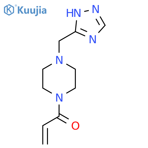 1-{4-(1H-1,2,4-triazol-3-yl)methylpiperazin-1-yl}prop-2-en-1-one structure