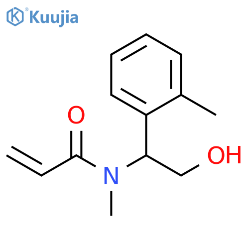 N-[2-Hydroxy-1-(2-methylphenyl)ethyl]-N-methyl-2-propenamide structure