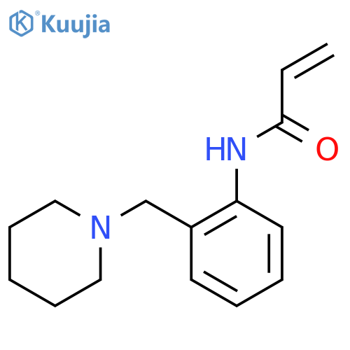 N-{2-(piperidin-1-yl)methylphenyl}prop-2-enamide structure