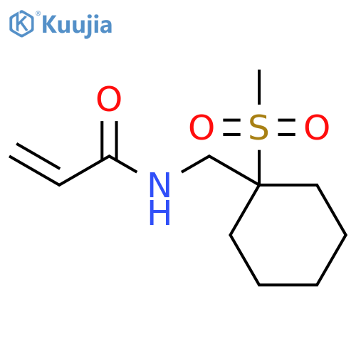N-[[1-(Methylsulfonyl)cyclohexyl]methyl]-2-propenamide structure