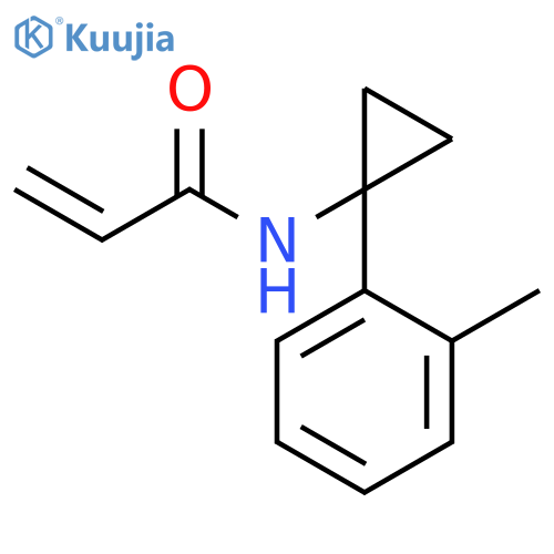 N-1-(2-methylphenyl)cyclopropylprop-2-enamide structure