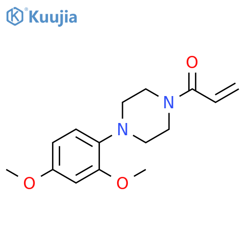 1-4-(2,4-dimethoxyphenyl)piperazin-1-ylprop-2-en-1-one structure