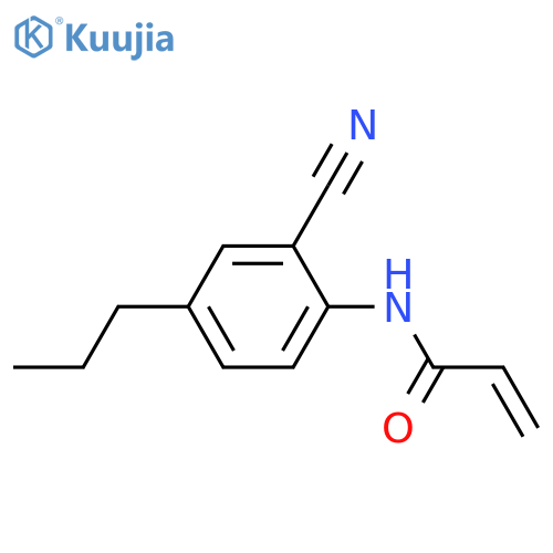 N-(2-cyano-4-propylphenyl)prop-2-enamide structure