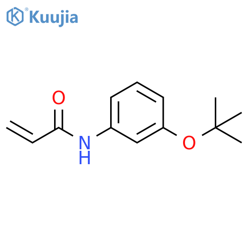 N-3-(tert-butoxy)phenylprop-2-enamide structure
