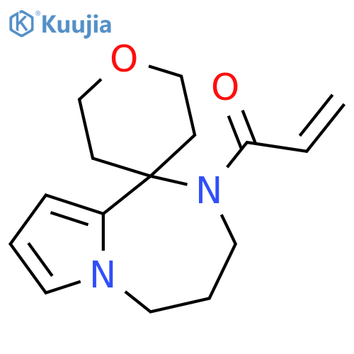 1-{2',3',4',5'-tetrahydrospirooxane-4,1'-pyrrolo1,2-a1,4diazepine-2'-yl}prop-2-en-1-one structure