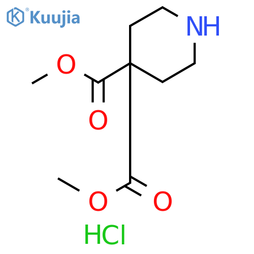 4,4-dimethyl piperidine-4,4-dicarboxylate hydrochloride structure