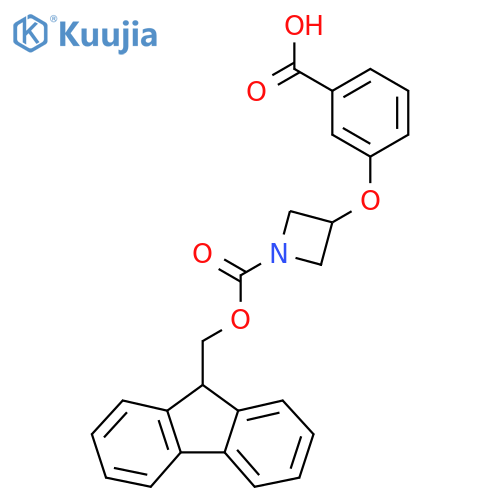 3-[1-(9H-Fluoren-9-ylmethoxycarbonyl)azetidin-3-yl]oxybenzoic acid structure