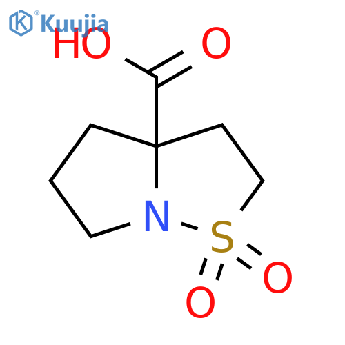 1,1-Dioxo-3,4,5,6-tetrahydro-2H-pyrrolo[1,2-b][1,2]thiazole-3a-carboxylic acid structure