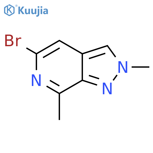 5-bromo-2,7-dimethyl-2H-pyrazolo[3,4-c]pyridine structure