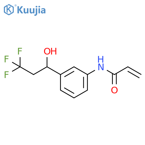 N-[3-(3,3,3-Trifluoro-1-hydroxypropyl)phenyl]-2-propenamide structure