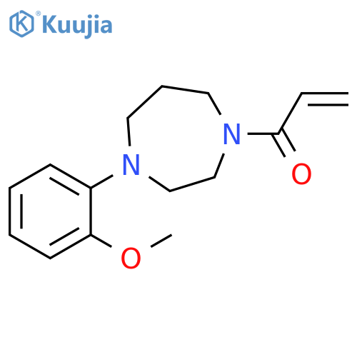 1-4-(2-methoxyphenyl)-1,4-diazepan-1-ylprop-2-en-1-one structure