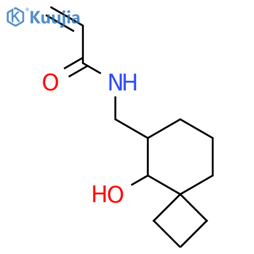 N-({5-hydroxyspiro3.5nonan-6-yl}methyl)prop-2-enamide structure