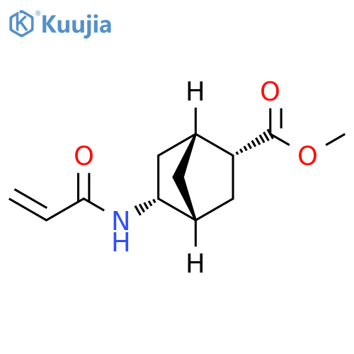 rac-methyl (1R,2R,4R,5R)-5-(prop-2-enamido)bicyclo2.2.1heptane-2-carboxylate structure