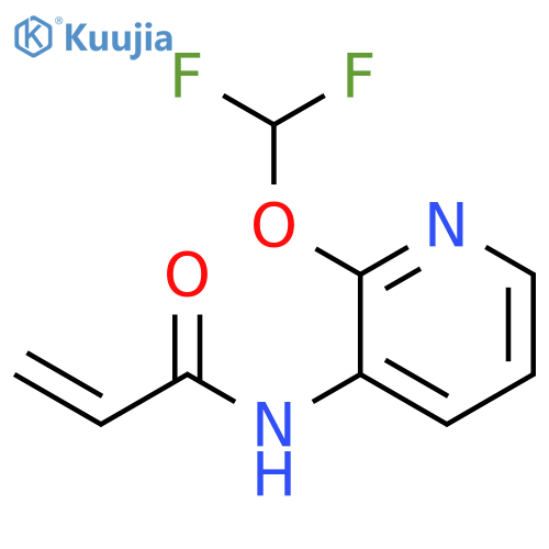 N-2-(difluoromethoxy)pyridin-3-ylprop-2-enamide structure