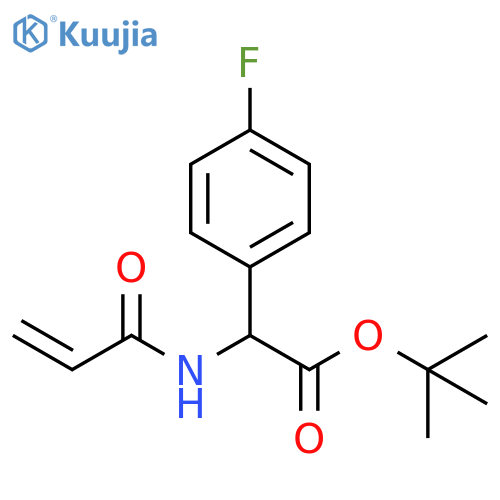 tert-butyl 2-(4-fluorophenyl)-2-(prop-2-enamido)acetate structure