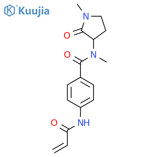 N-Methyl-N-(1-methyl-2-oxopyrrolidin-3-yl)-4-(prop-2-enoylamino)benzamide structure