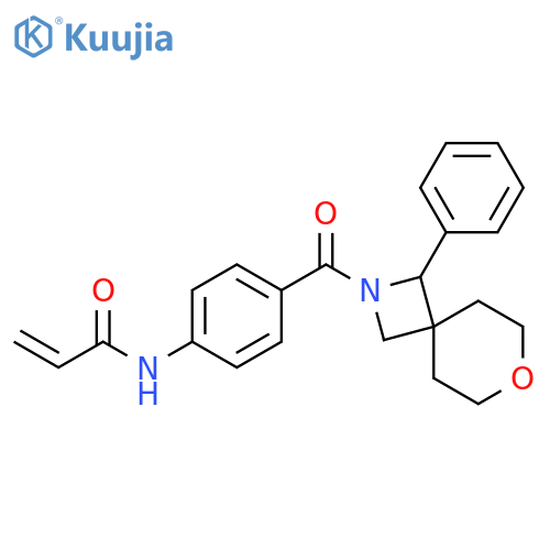 N-[4-[(1-Phenyl-7-oxa-2-azaspiro[3.5]non-2-yl)carbonyl]phenyl]-2-propenamide structure
