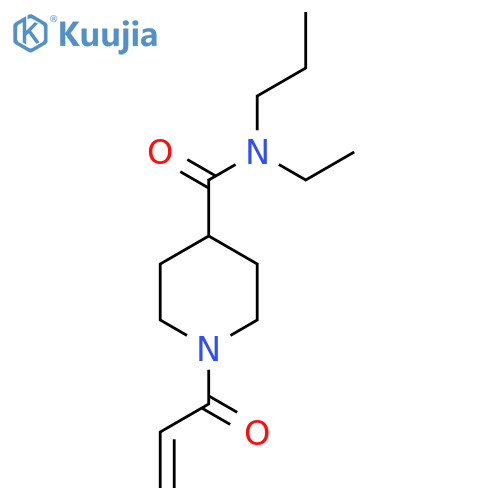 N-ethyl-1-(prop-2-enoyl)-N-propylpiperidine-4-carboxamide structure