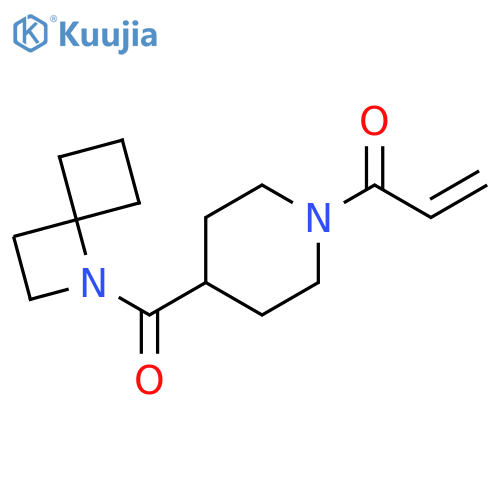 1-(4-{1-azaspiro3.3heptane-1-carbonyl}piperidin-1-yl)prop-2-en-1-one structure