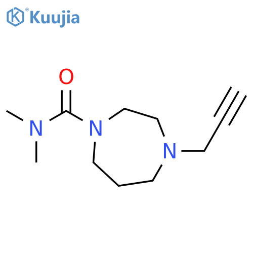 N,N-dimethyl-4-(prop-2-yn-1-yl)-1,4-diazepane-1-carboxamide structure
